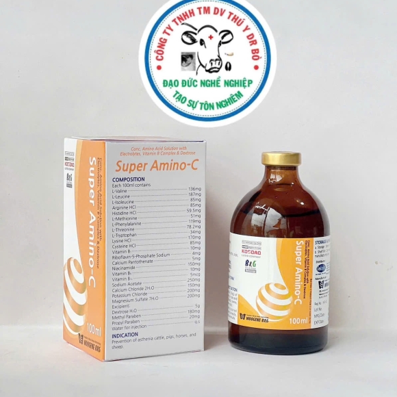 SUPER AMINO-C -PHÒNG NGỪA SUY NHƯỢC Ở GIA SÚC