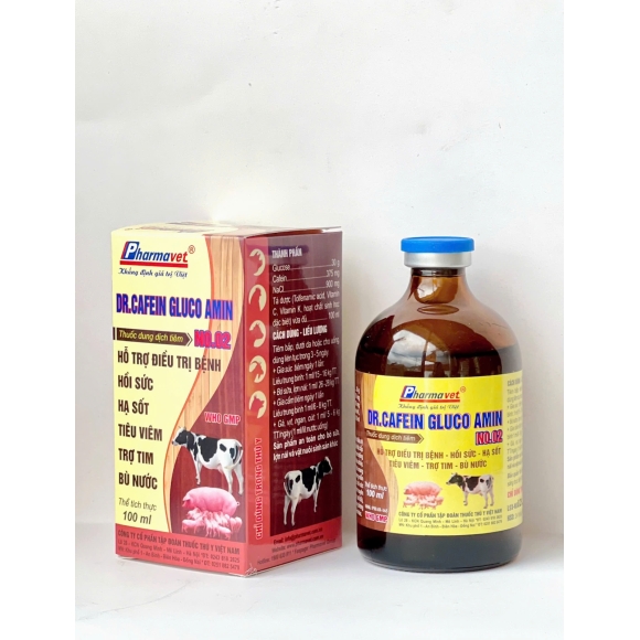 DR.CAFEIN GLUCO AMIN - HỖ TRỢ ĐIỀU TRỊ BỆNH, HỒI SỨC, HẠ SỐT, TIÊU VIÊM, TRỢ TIM, BÙ NƯỚC 