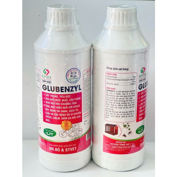 GLUBENZYL – Dung dịch sát trùng, tiêu độc, khử mùi chuồng trại.